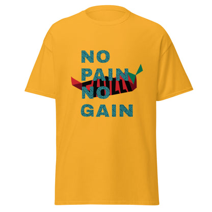 Camiseta clásica hombre NO PAIN NO GAIN