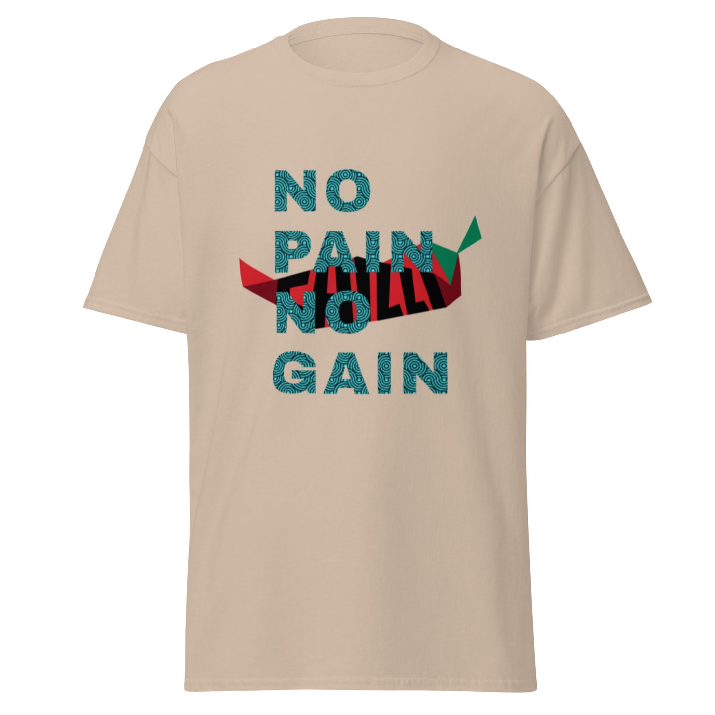Camiseta clásica hombre NO PAIN NO GAIN